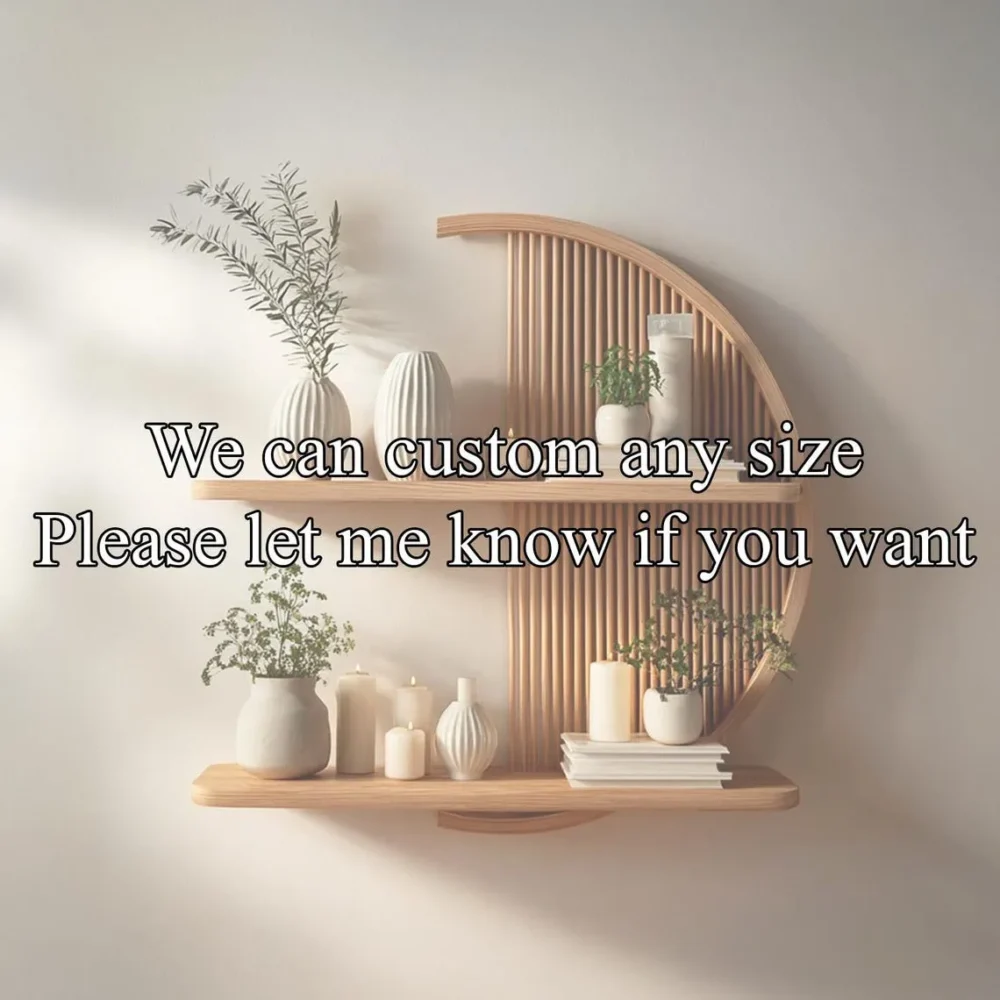 Solid Wood Live Edge Floating Shelf Set - Image 2