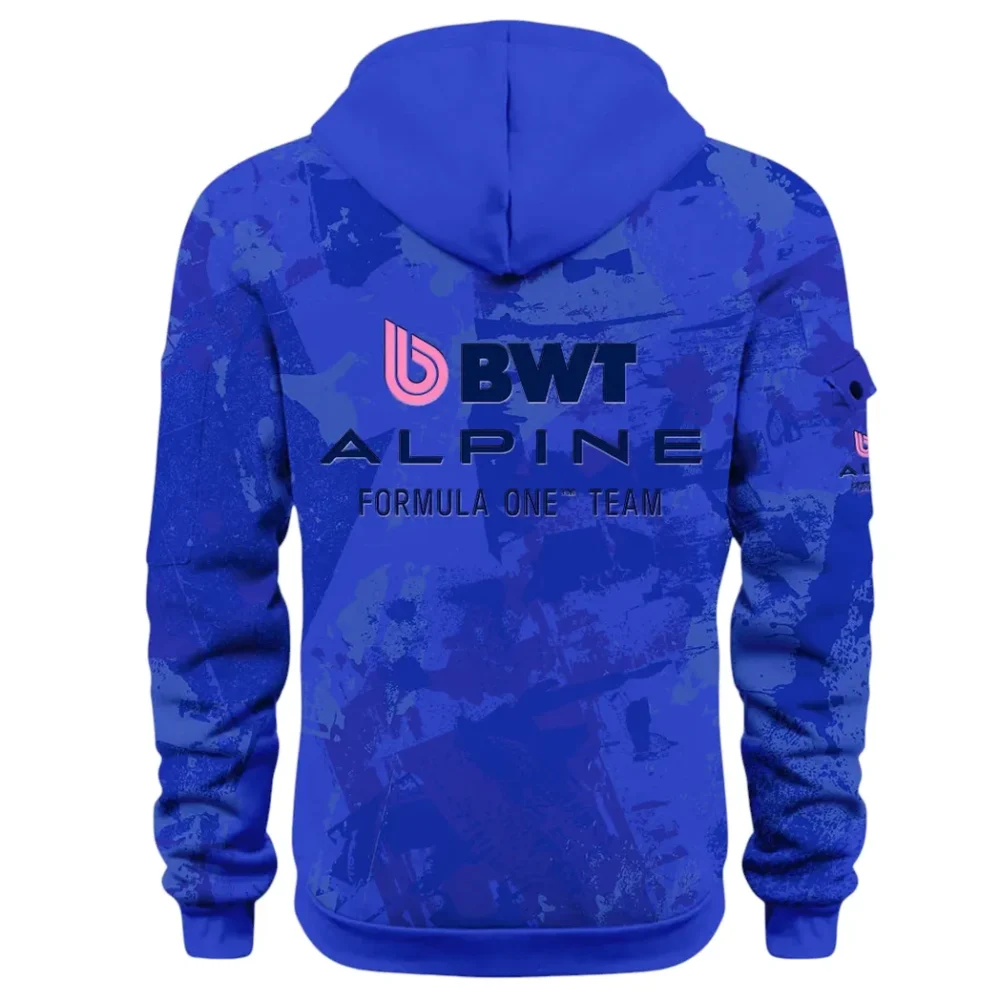 Sports Car Hoodie Half Zip 3D Print, Sporty Everyday Wear Hoodie CAR514 - Blue - Image 3