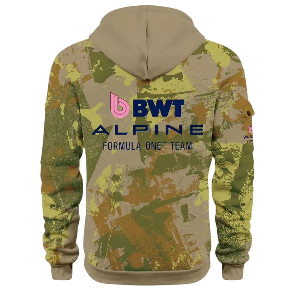 Sports Car Hoodie Half Zip 3D Print, Sporty Everyday Wear Hoodie CAR514 - Khaki - Image 3