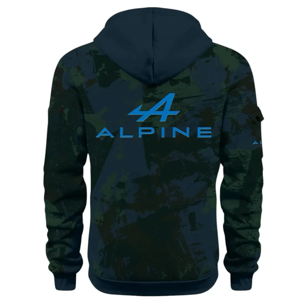 Sports Car Hoodie Half Zip 3D Print, Lightweight & Casual Comfort Hoodie CAR514 - Navy - Image 3