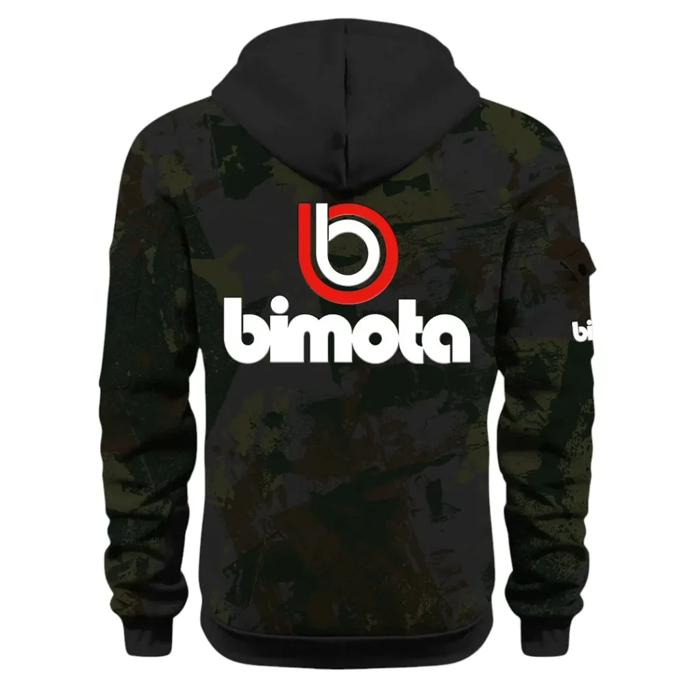 Track Bike Hoodie Half Zip 3D Print, Streetwear Casual Look Outfit CAR514 - Black - Image 3