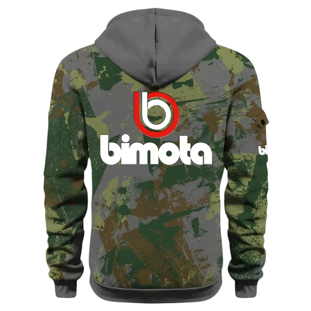 Track Bike Hoodie Half Zip 3D Print, Streetwear Casual Look Outfit CAR514 - Dark Gray - Image 3