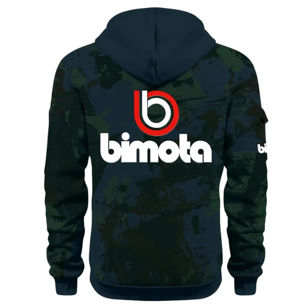 Track Bike Hoodie Half Zip 3D Print, Streetwear Casual Look Outfit CAR514 - Navy - Image 3
