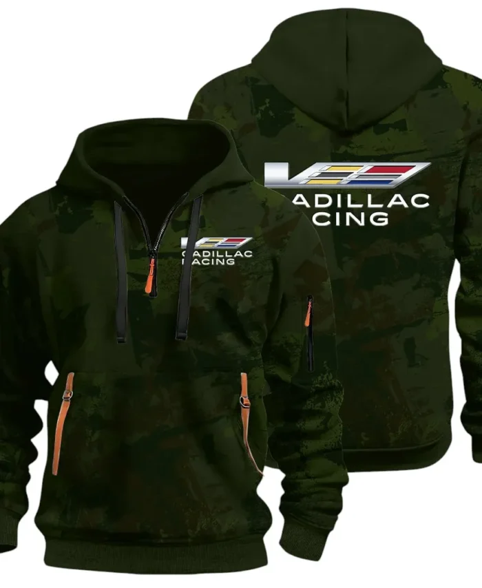 Stylish Luxury Wagon Hoodie Half Zip 3D Print, Sporty & Street-Ready Hoodie CAR514 - Green