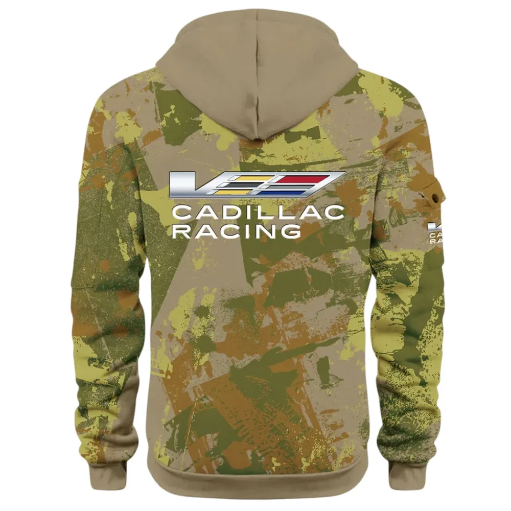 Stylish Luxury Wagon Hoodie Half Zip 3D Print, Sporty & Street-Ready Hoodie CAR514 - Khaki - Image 3