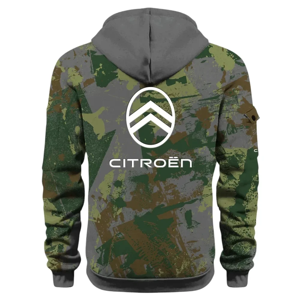 Comfortable Sedan Hoodie Half Zip 3D Print, Urban Casual Comfort Hoodie CAR514 - Dark Gray - Image 3