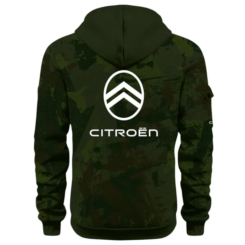Comfortable Sedan Hoodie Half Zip 3D Print, Urban Casual Comfort Hoodie CAR514 - Green - Image 3
