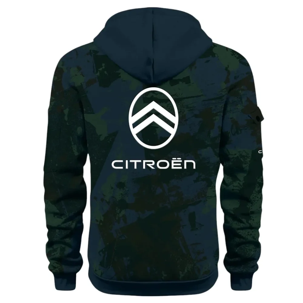 Comfortable Sedan Hoodie Half Zip 3D Print, Urban Casual Comfort Hoodie CAR514 - Navy - Image 3