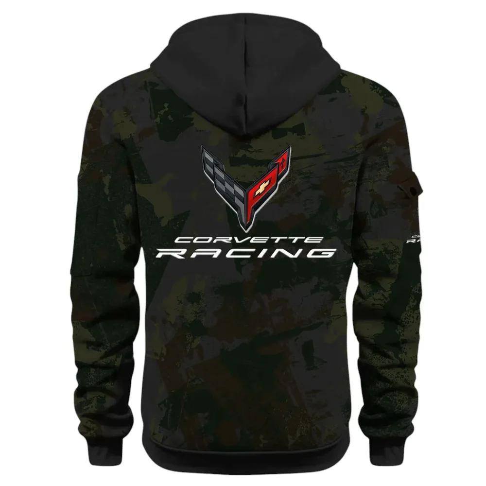 Racing Classic Hoodie Half Zip 3D Print, Street-Ready Casual Hoodie CAR514 - Black - Image 3