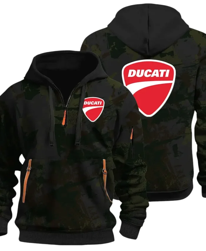 Velocity Beast Hoodie Half Zip 3D Print, Urban Style & Relaxed Fit Hoodie CAR514 - Black