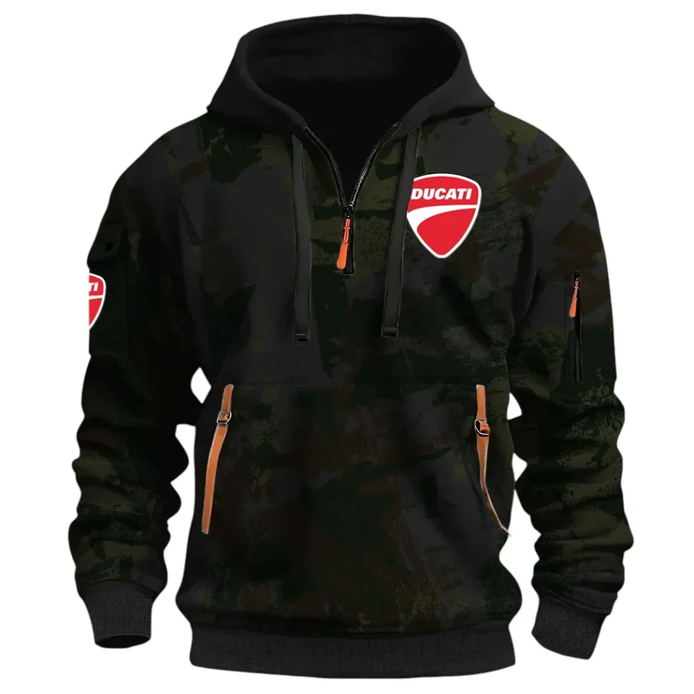 Velocity Beast Hoodie Half Zip 3D Print, Urban Style & Relaxed Fit Hoodie CAR514 - Black - Image 2