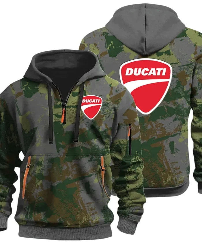 Velocity Beast Hoodie Half Zip 3D Print, Urban Style & Relaxed Fit Hoodie CAR514 - Dark Gray