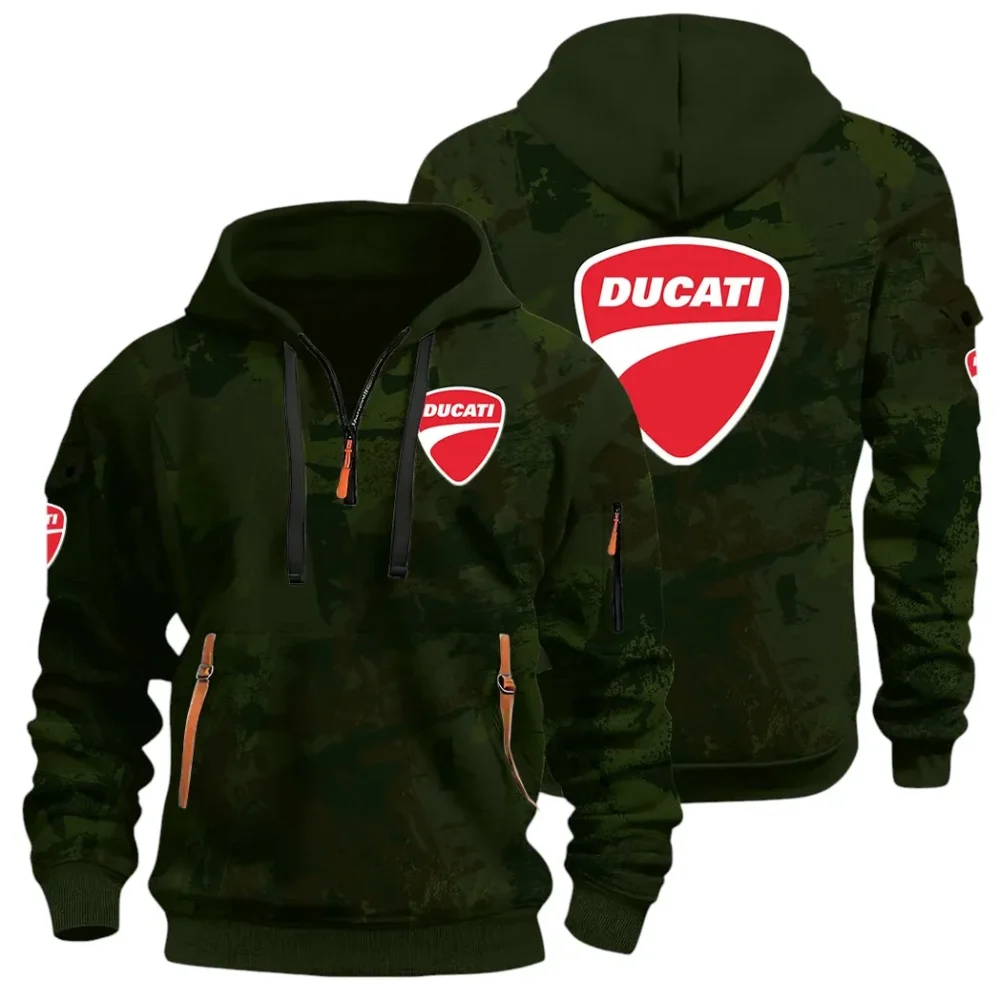 Velocity Beast Hoodie Half Zip 3D Print, Urban Style & Relaxed Fit Hoodie CAR514 - Green