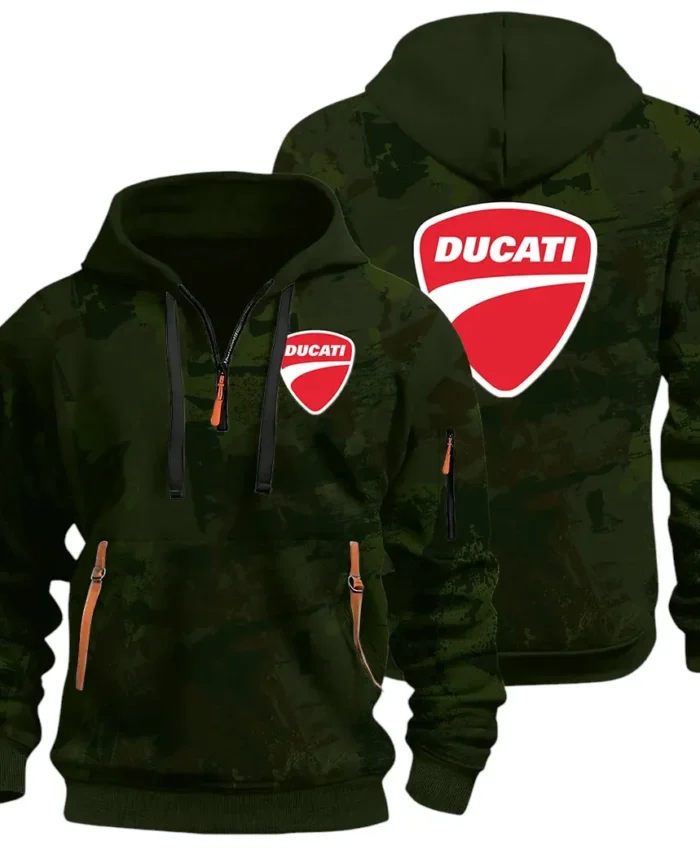 Velocity Beast Hoodie Half Zip 3D Print, Urban Style & Relaxed Fit Hoodie CAR514 - Green