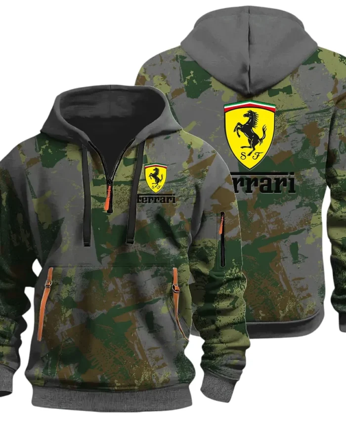Superfast Road Car Hoodie Half Zip 3D Print, Comfortable Daily Wear CAR514 - Dark Gray