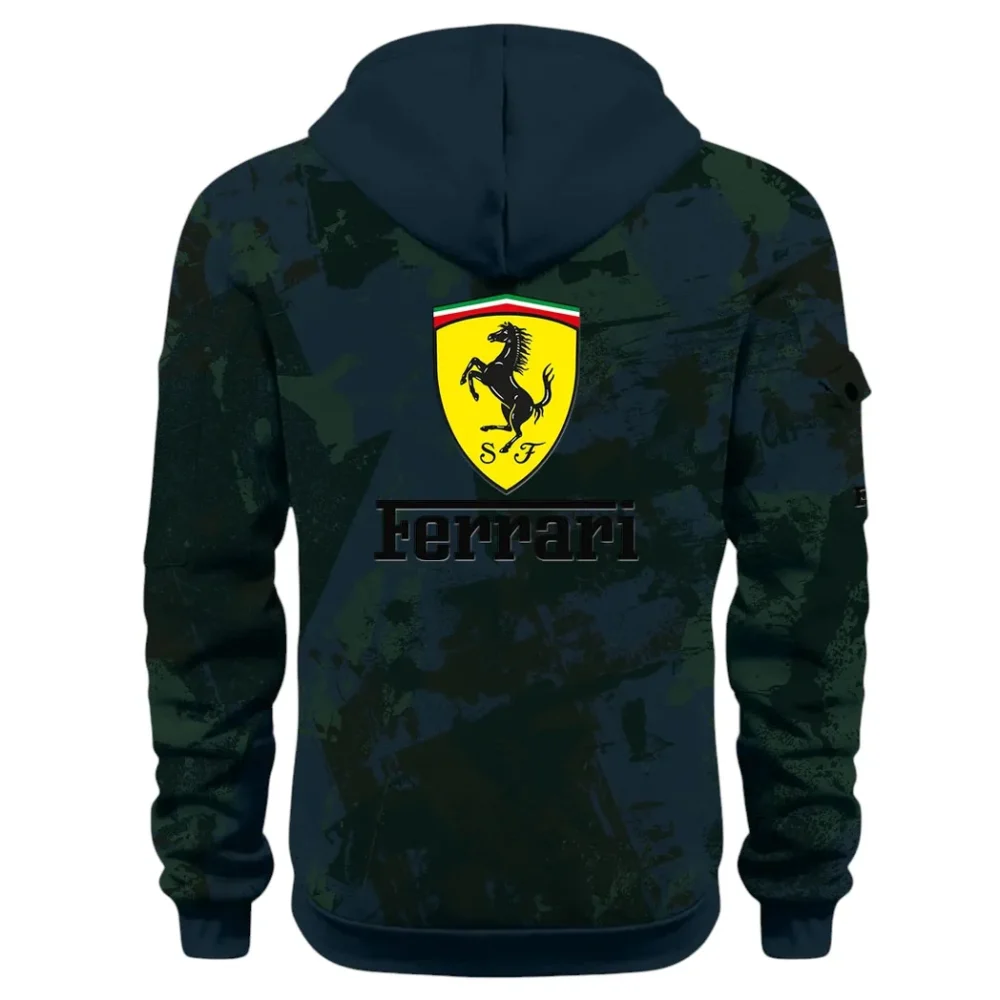 Superfast Road Car Hoodie Half Zip 3D Print, Comfortable Daily Wear CAR514 - Navy - Image 3