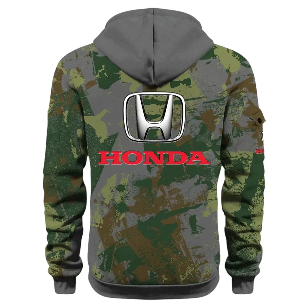 Compact Car Hoodie Half Zip 3D Print, Comfortable Daily Hoodie CAR514 - Dark Gray - Image 3