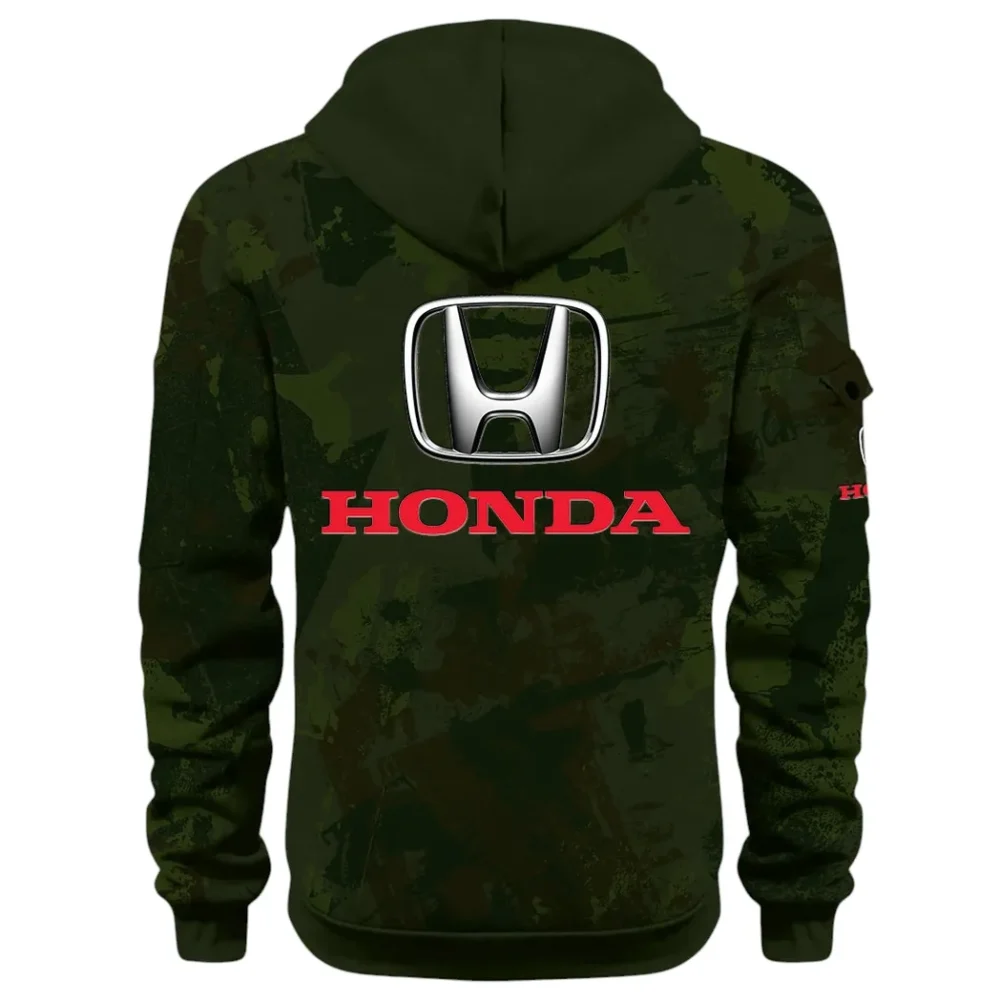 Compact Car Hoodie Half Zip 3D Print, Comfortable Daily Hoodie CAR514 - Green - Image 3