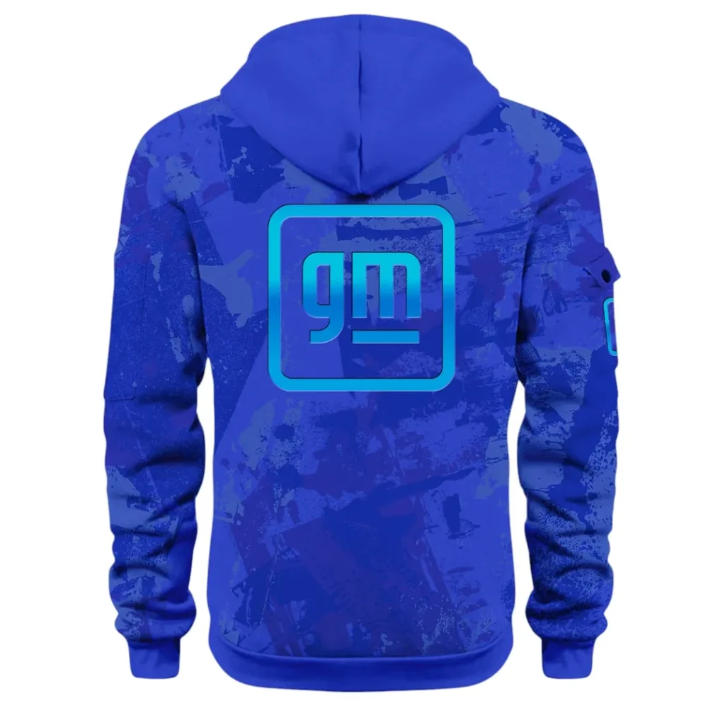 Automotive Brand Hoodie Half Zip 3D Print, Lightweight & Comfortable Streetwear Hoodie CAR514 - Blue - Image 3