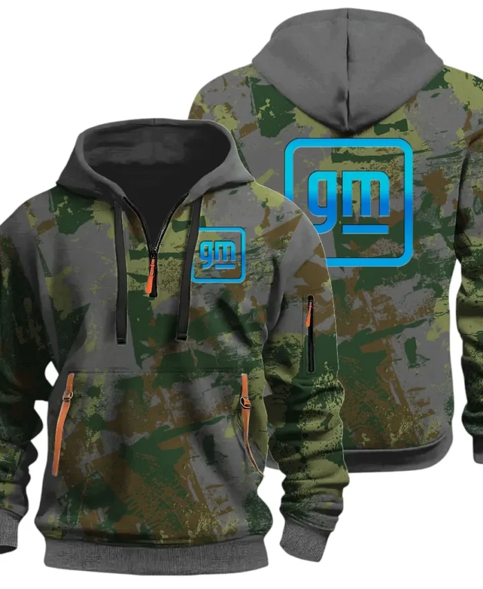 Automotive Brand Hoodie Half Zip 3D Print, Lightweight & Comfortable Streetwear Hoodie CAR514 - Dark Gray