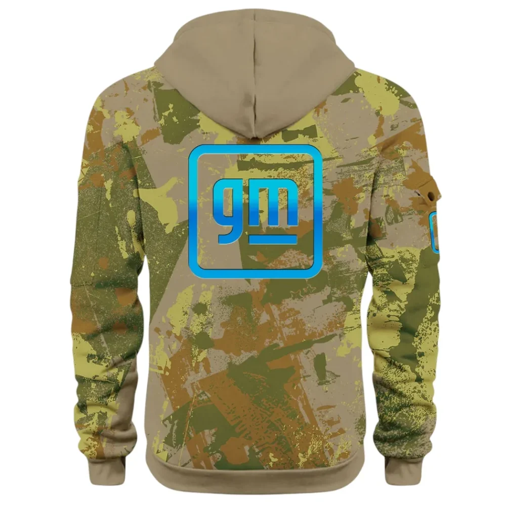 Automotive Brand Hoodie Half Zip 3D Print, Lightweight & Comfortable Streetwear Hoodie CAR514 - Khaki - Image 3