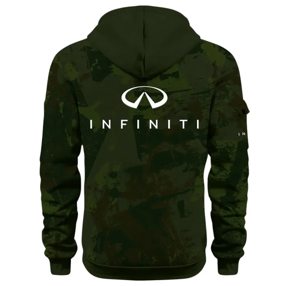 Premium Sedan Hoodie Half Zip 3D Print, Sporty & Street-Ready Hoodie CAR514 - Green - Image 3