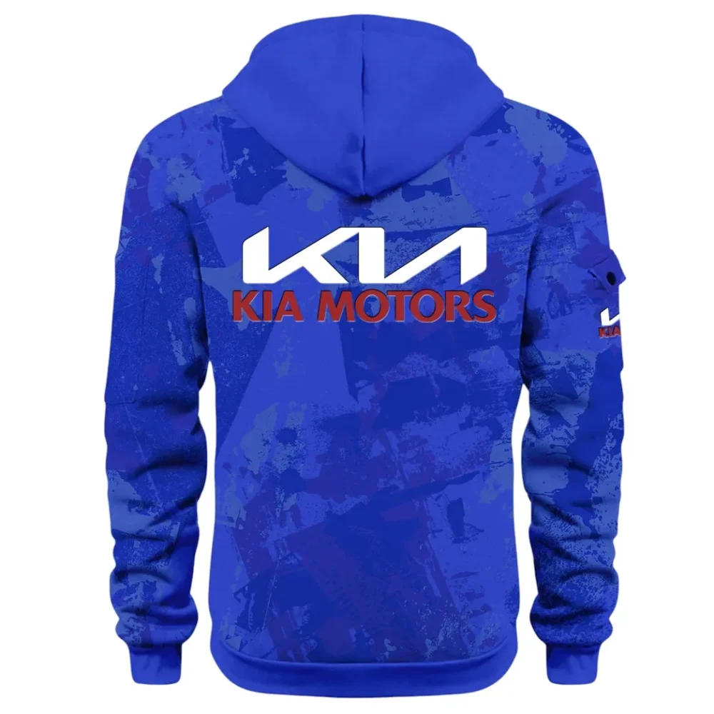 Reliable Automobile Hoodie Half Zip 3D Print, Urban Casual Comfort Hoodie CAR514 - Blue - Image 3