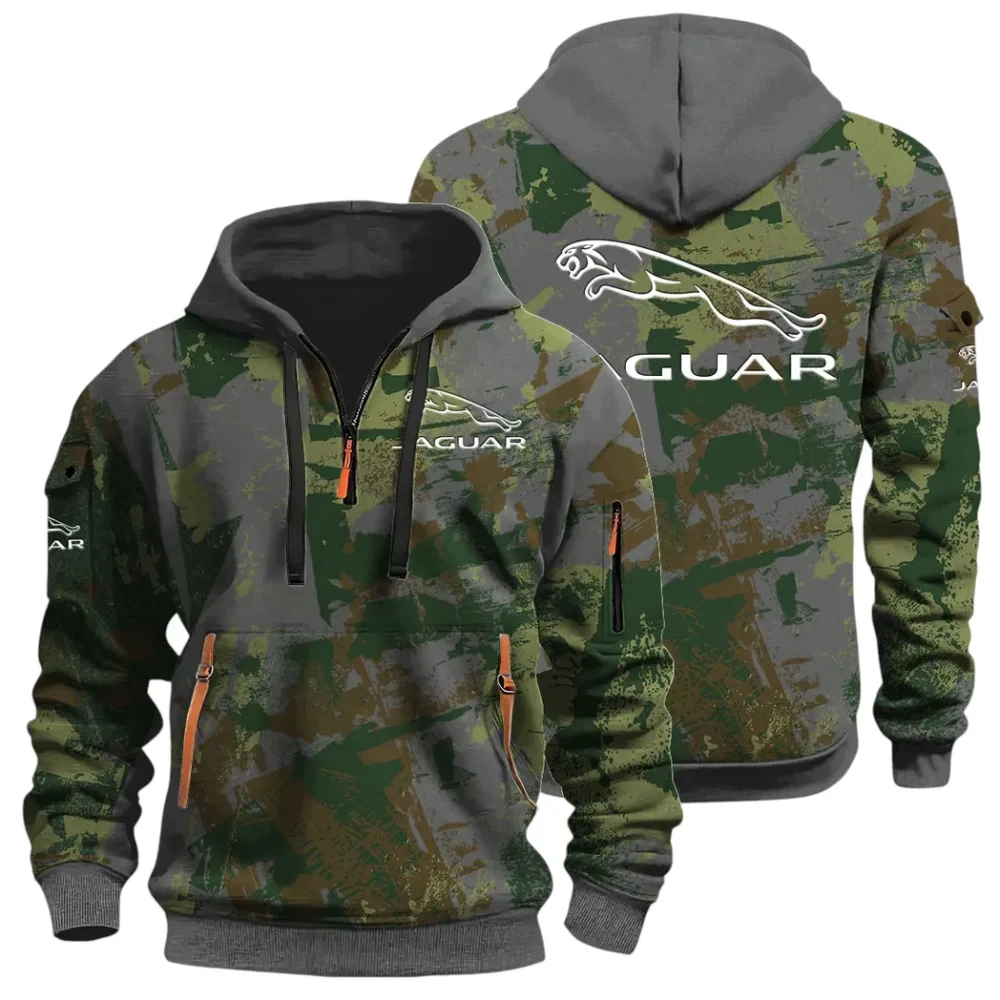 Elegant Road Car Hoodie Half Zip 3D Print, Comfortable Daily Wear CAR514 - Dark Gray