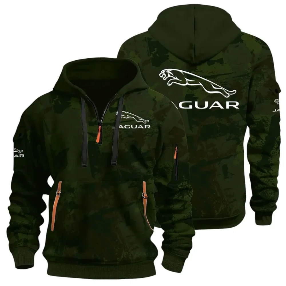 Elegant Road Car Hoodie Half Zip 3D Print, Comfortable Daily Wear CAR514 - Green