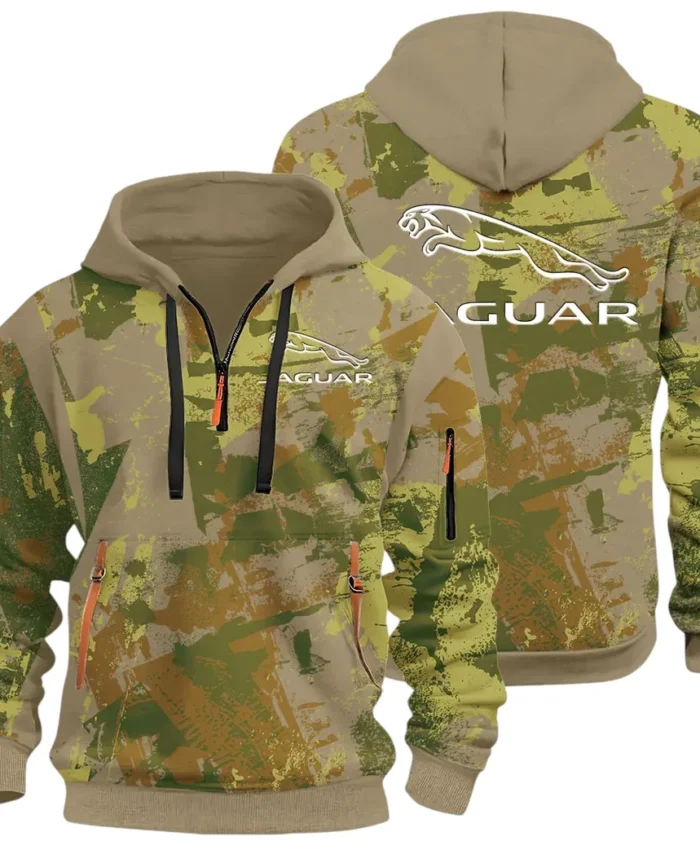 Elegant Road Car Hoodie Half Zip 3D Print, Comfortable Daily Wear CAR514 - Khaki