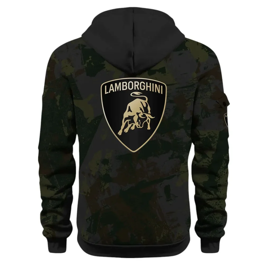 Iconic Supercar Ride Hoodie Half Zip 3D Print, Sporty & Casual Everyday Wear Hoodie CAR514 - Black - Image 3
