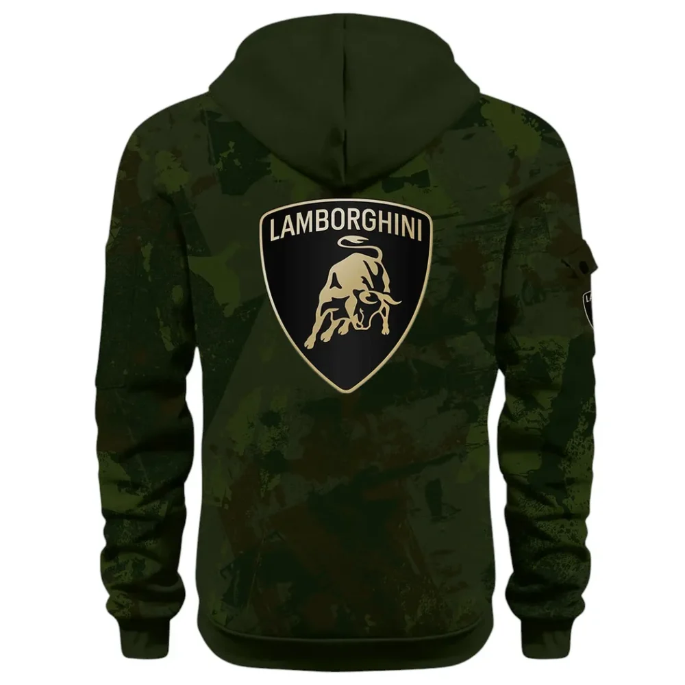 Iconic Supercar Ride Hoodie Half Zip 3D Print, Sporty & Casual Everyday Wear Hoodie CAR514 - Green - Image 3