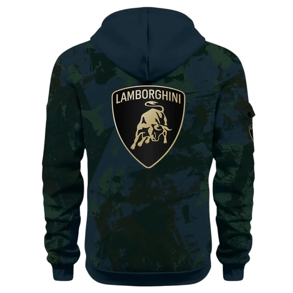 Iconic Supercar Ride Hoodie Half Zip 3D Print, Sporty & Casual Everyday Wear Hoodie CAR514 - Navy - Image 3