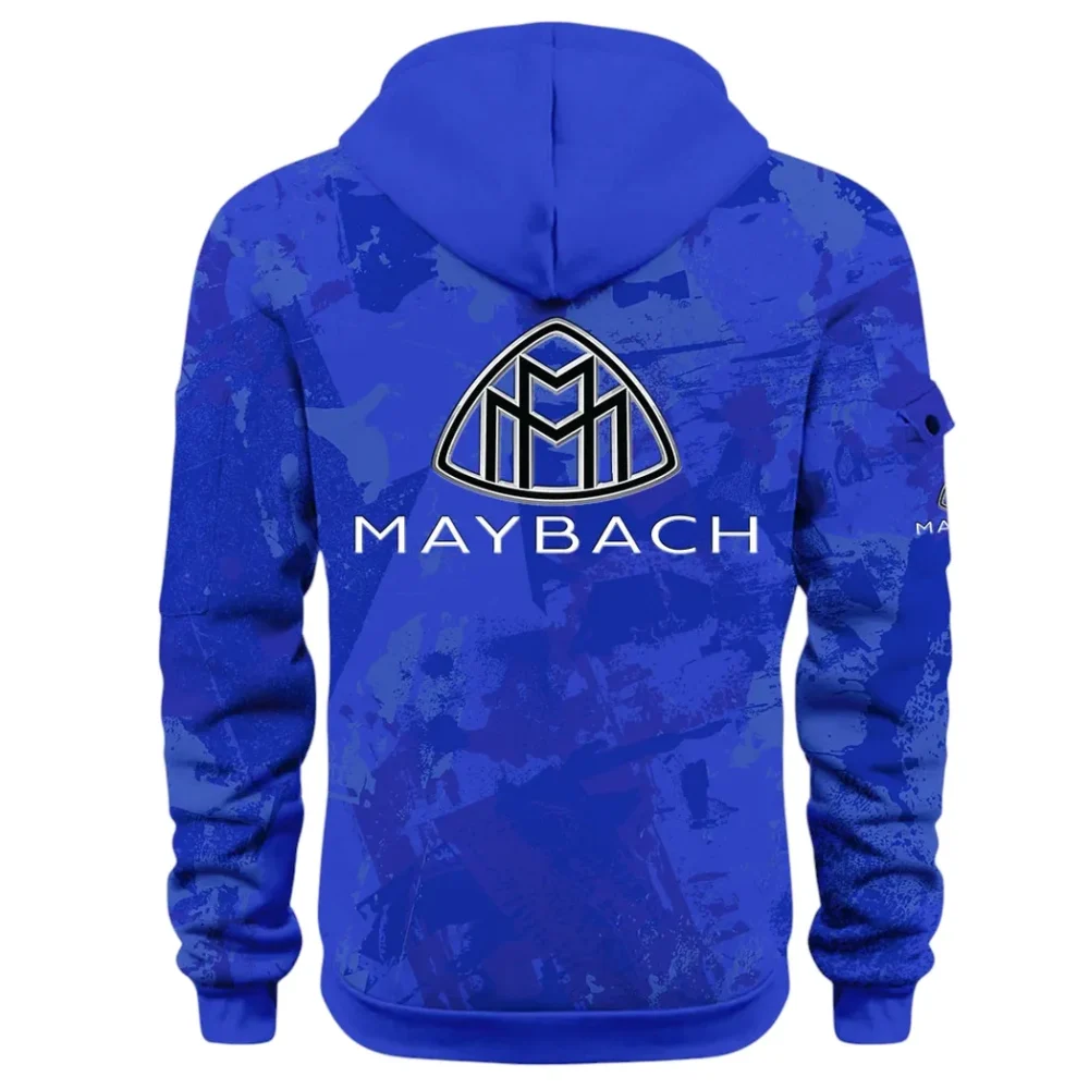 Durable Fit Hoodie Half Zip 3D Print, Adventure-Ready Streetwear CAR514 - Blue - Image 3