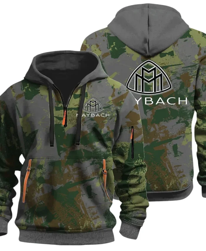 Durable Fit Hoodie Half Zip 3D Print, Adventure-Ready Streetwear CAR514 - Dark Gray