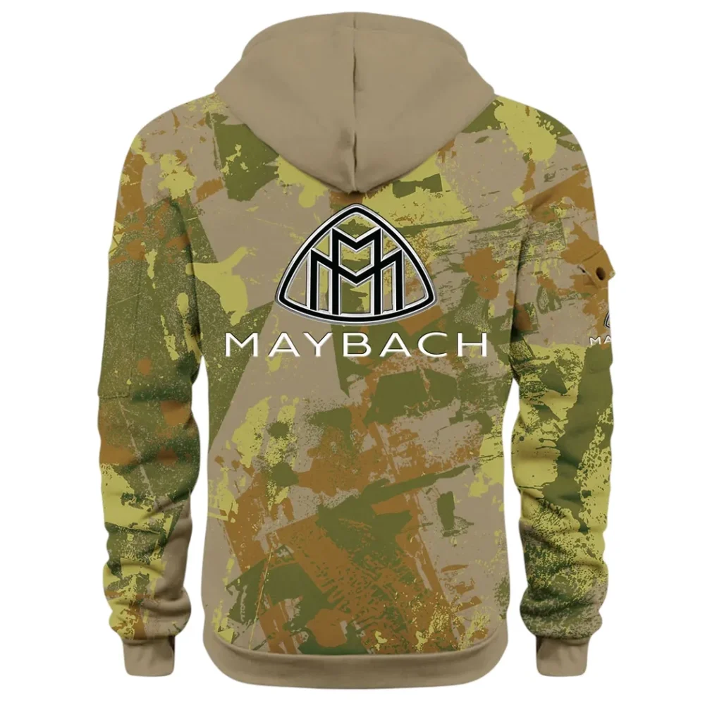 Durable Fit Hoodie Half Zip 3D Print, Adventure-Ready Streetwear CAR514 - Khaki - Image 3