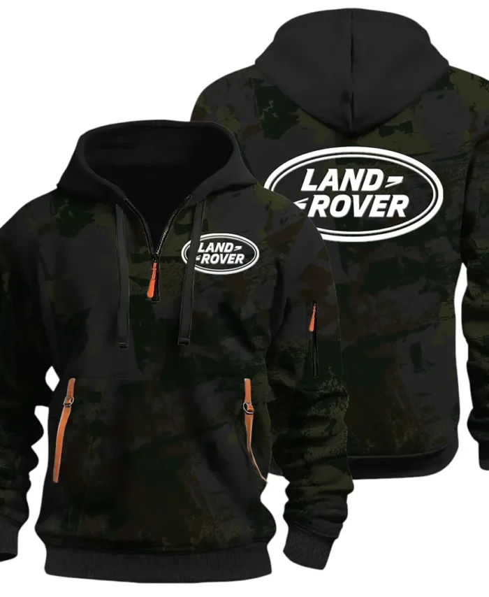Premium Off-Road Ride Hoodie Half Zip 3D Print, Streetwear Casual Look Outfit CAR514 - Black
