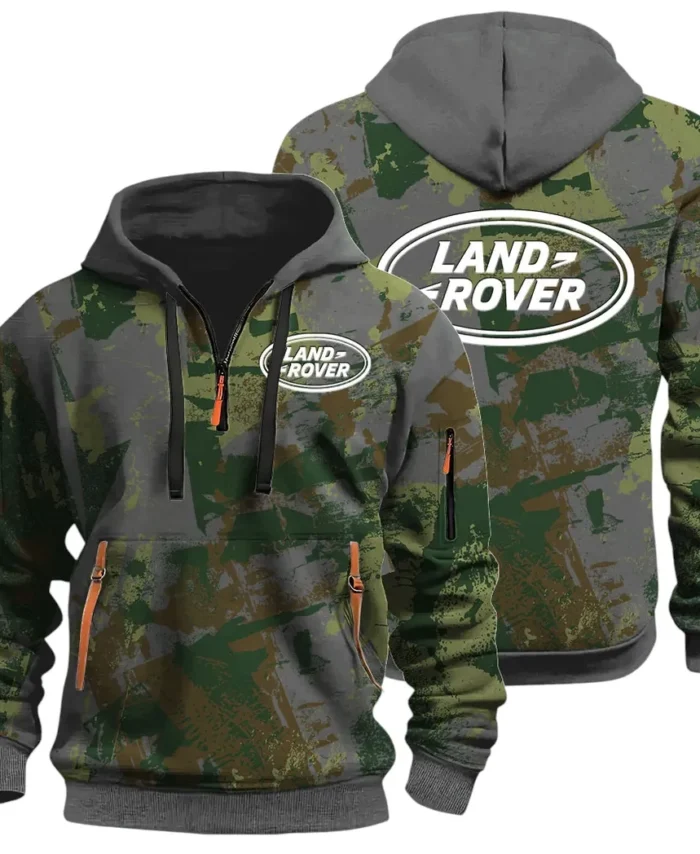 Premium Off-Road Ride Hoodie Half Zip 3D Print, Streetwear Casual Look Outfit CAR514 - Dark Gray