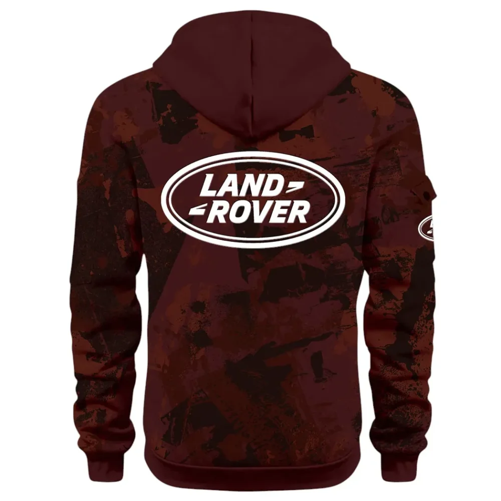 Premium Off-Road Ride Hoodie Half Zip 3D Print, Streetwear Casual Look Outfit CAR514 - Dark Red - Image 3