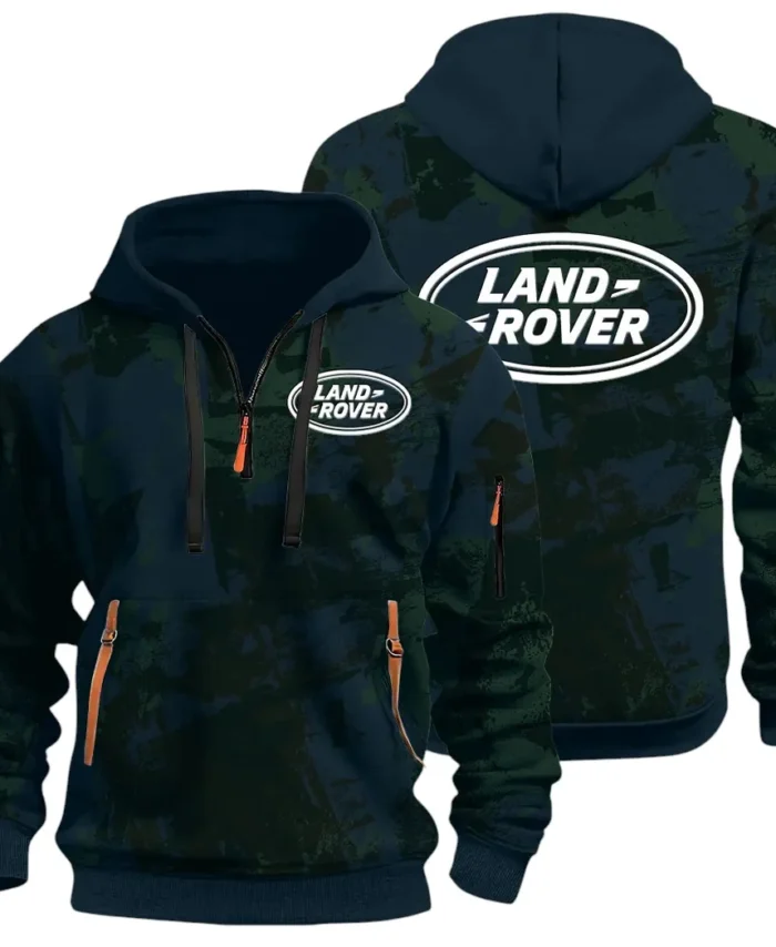 Premium Off-Road Ride Hoodie Half Zip 3D Print, Streetwear Casual Look Outfit CAR514 - Navy