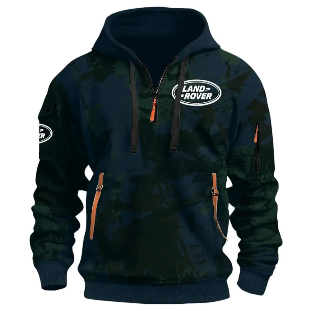 Premium Off-Road Ride Hoodie Half Zip 3D Print, Streetwear Casual Look Outfit CAR514 - Navy - Image 2
