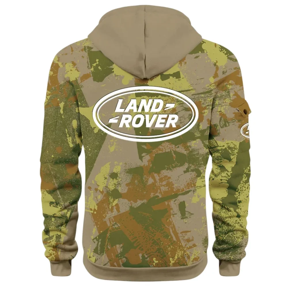 Premium Off-Road Ride Hoodie Half Zip 3D Print, Streetwear Casual Look Outfit CAR514 - Khaki - Image 3