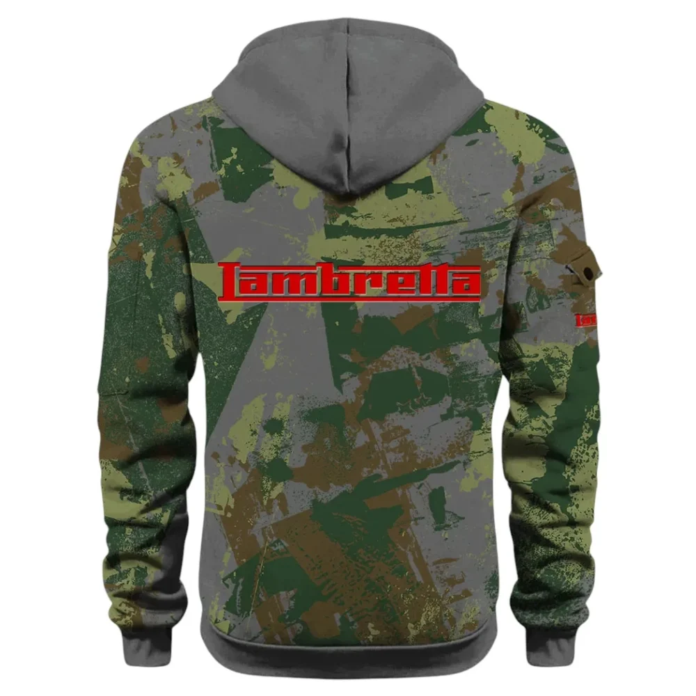 Classic Gear Hoodie Half Zip 3D Print, Rugged Casual Hoodie CAR514 - Dark Gray - Image 3
