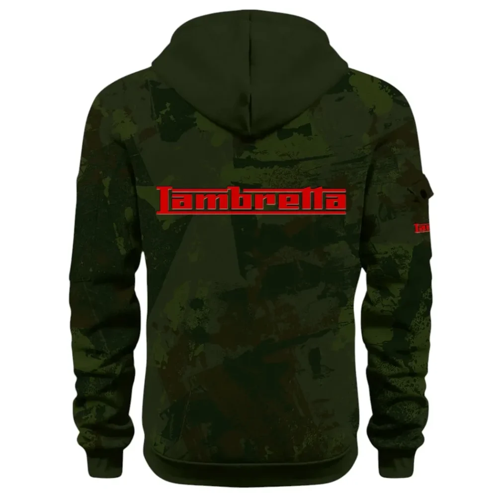 Classic Gear Hoodie Half Zip 3D Print, Rugged Casual Hoodie CAR514 - Green - Image 3