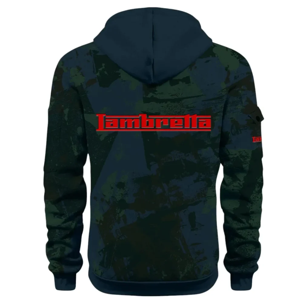 Classic Gear Hoodie Half Zip 3D Print, Rugged Casual Hoodie CAR514 - Navy - Image 3