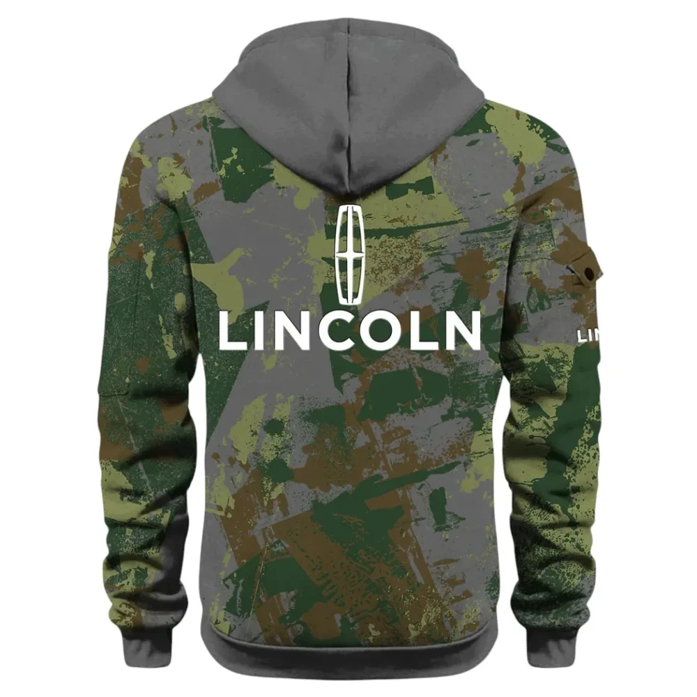 Stylish Crossover Hoodie Half Zip 3D Print, Urban Casual Comfort Hoodie CAR514 - Dark Gray - Image 3