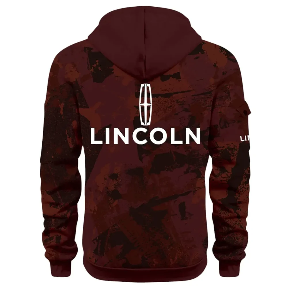 Stylish Crossover Hoodie Half Zip 3D Print, Urban Casual Comfort Hoodie CAR514 - Dark Red - Image 3