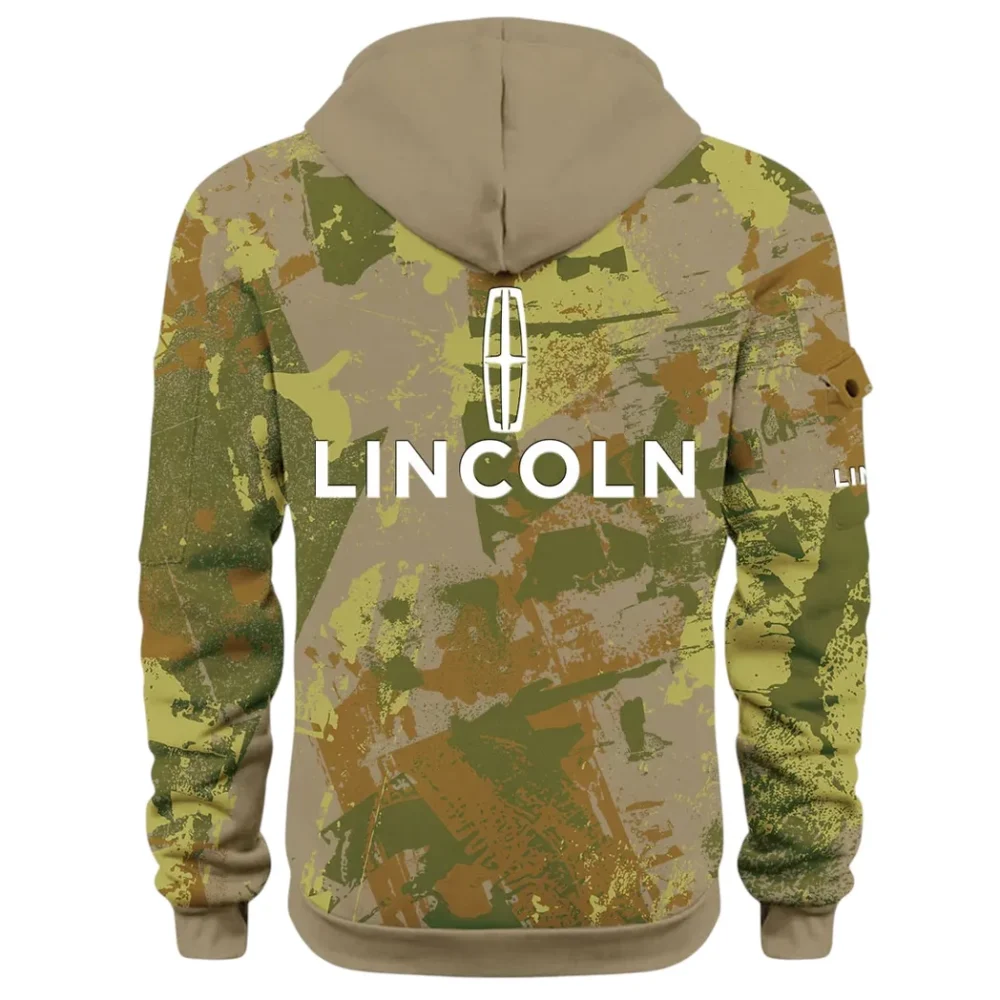 Stylish Crossover Hoodie Half Zip 3D Print, Urban Casual Comfort Hoodie CAR514 - Khaki - Image 3