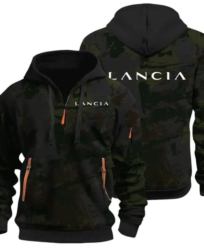 Vintage Legend Hoodie Half Zip 3D Print, Street-Ready Casual Hoodie CAR514 - Black