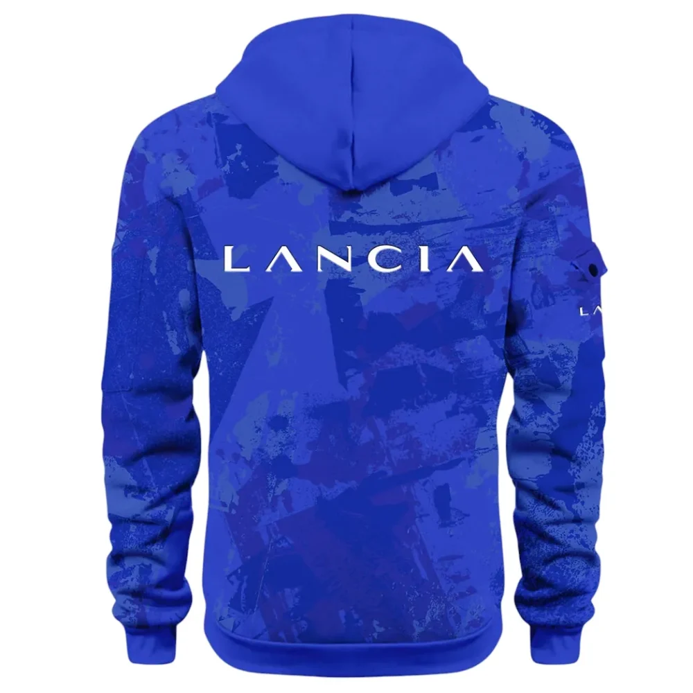 Vintage Legend Hoodie Half Zip 3D Print, Street-Ready Casual Hoodie CAR514 - Blue - Image 3